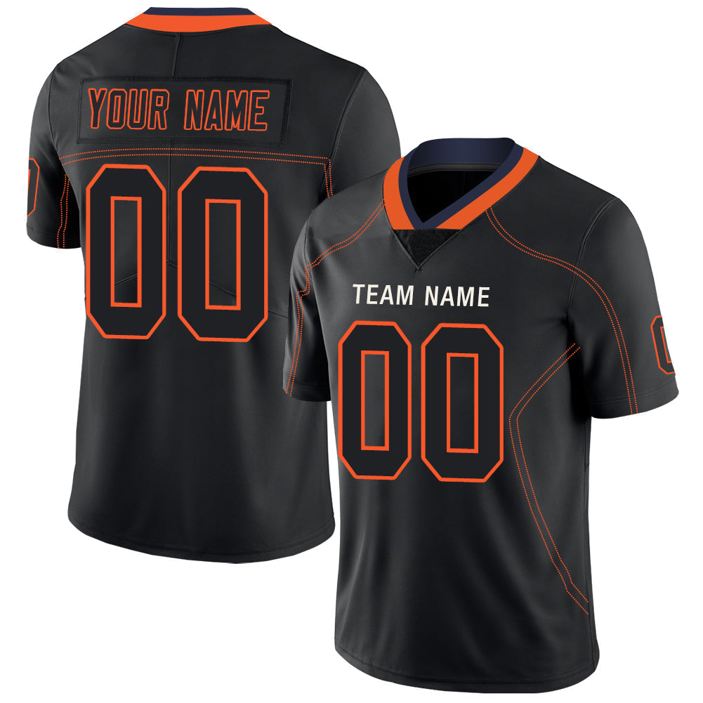 Custom Black Football Shirt Top