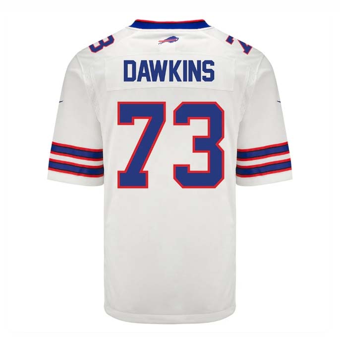 Custom #73 White BUF Football Shirt Top