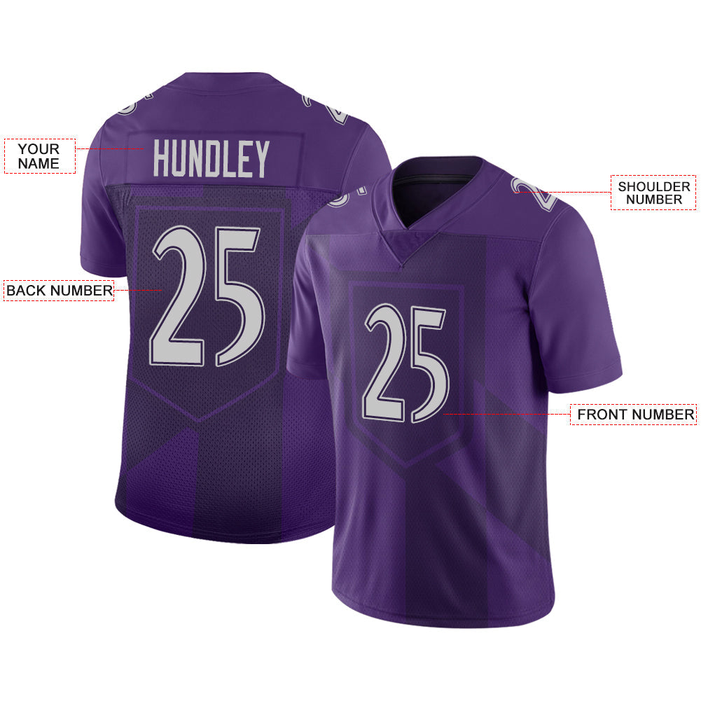 Custom Purple Football Shirt Top