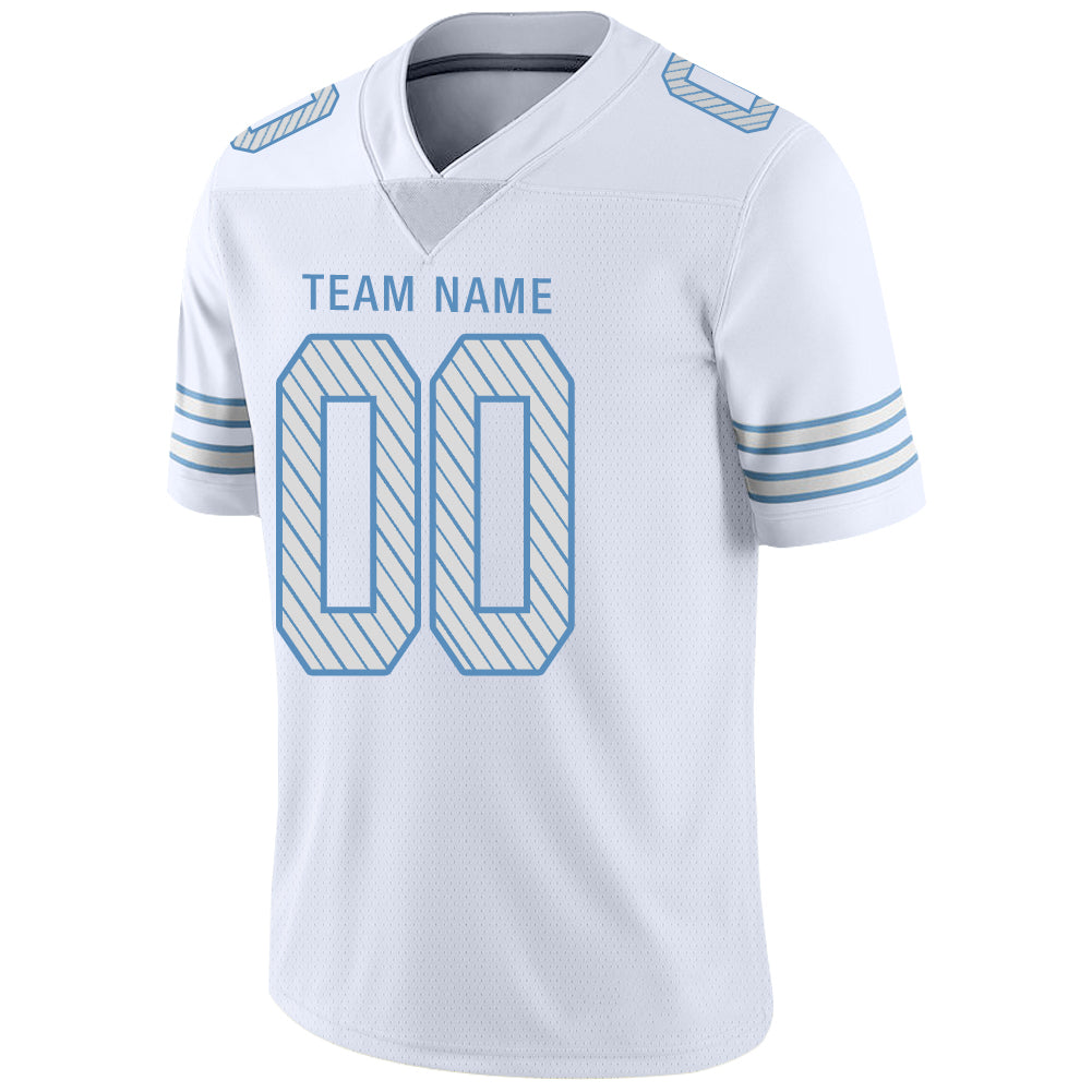Custom White BUF Football Shirt Top