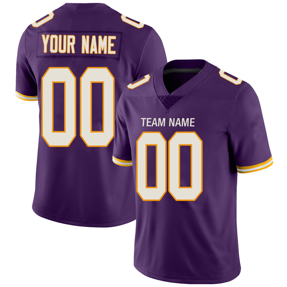 Custom Purple MIN Football Shirt Top