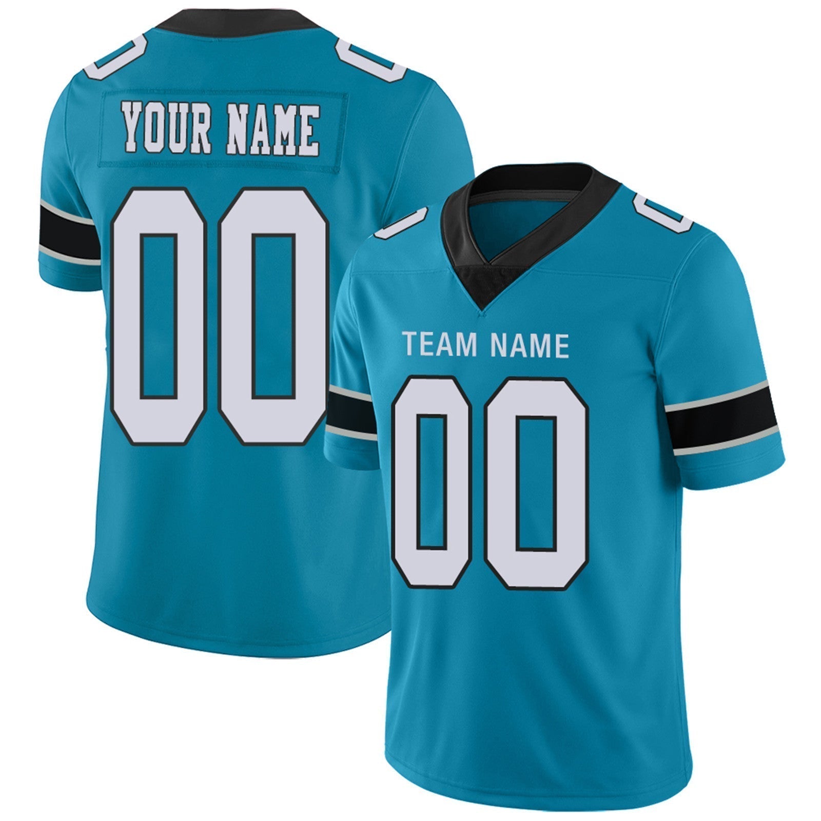 Custom Blue CAR Football Shirt Top