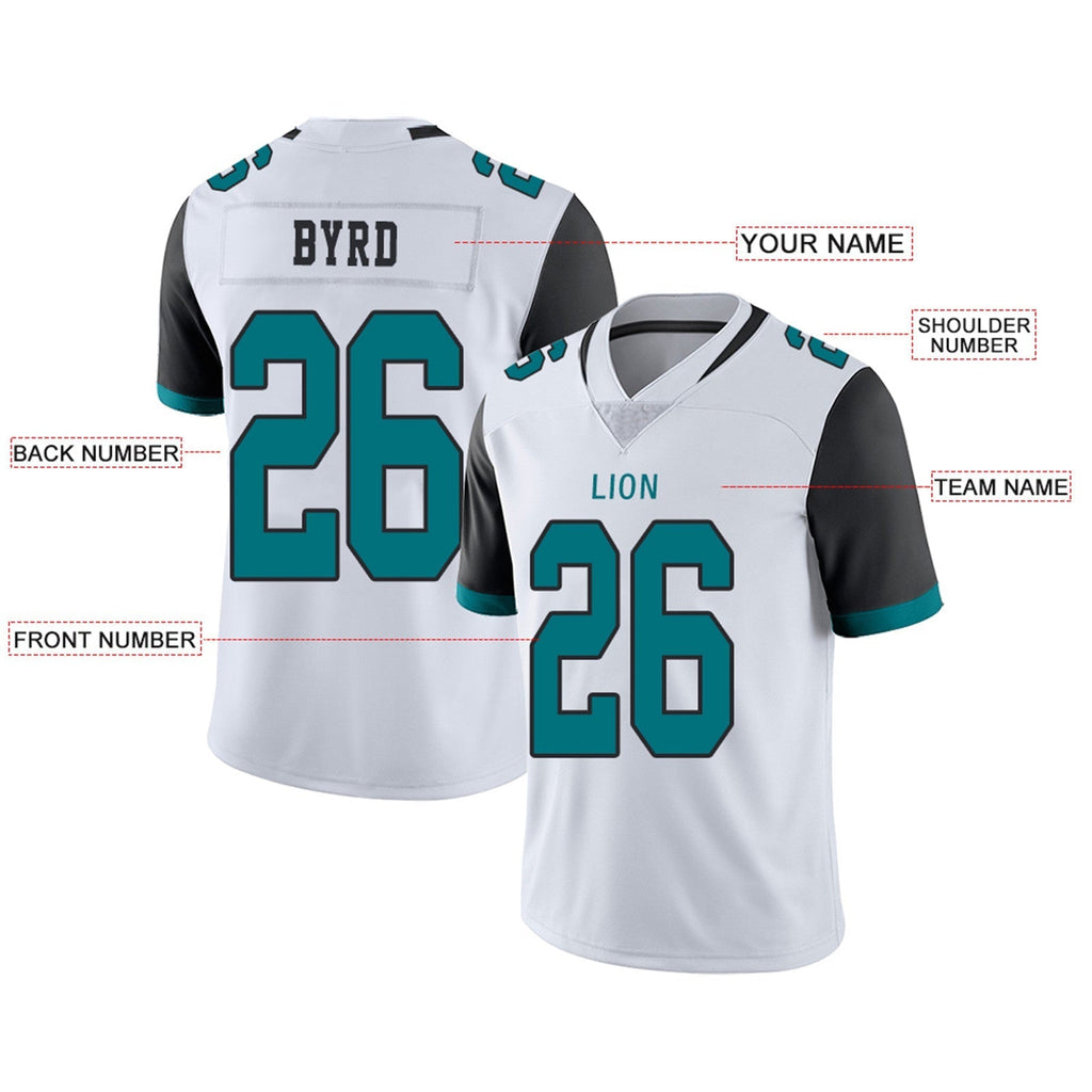 Custom Teal JAX Football Shirt Top