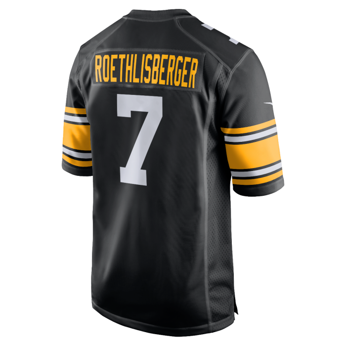 Custom #7 Black Throwback PIT Football Shirt Top