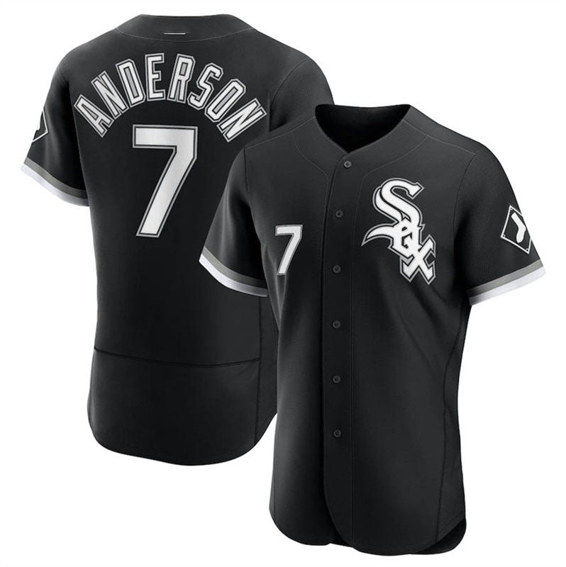 Custom #7 Black CWS Baseball Shirt Top