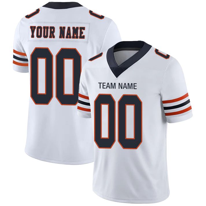 Custom White CHI Football Shirt Top