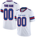 Custom White NYJ Football Shirt Top