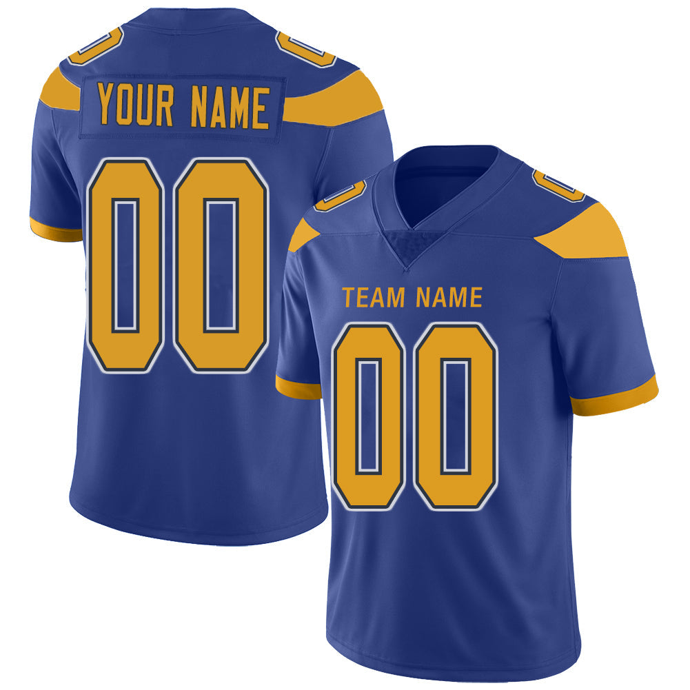 Custom Powder Blue LAC Football Shirt Top