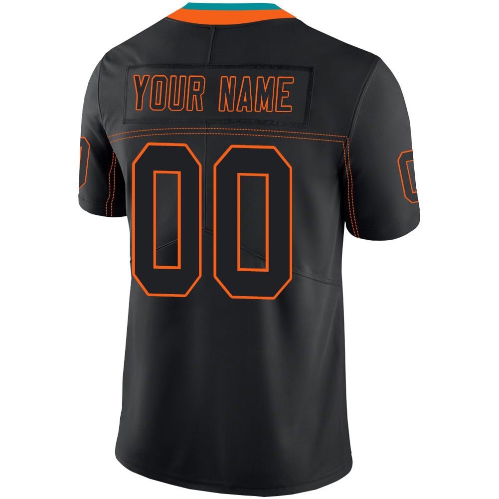 Custom Black MIA Football Shirt Top
