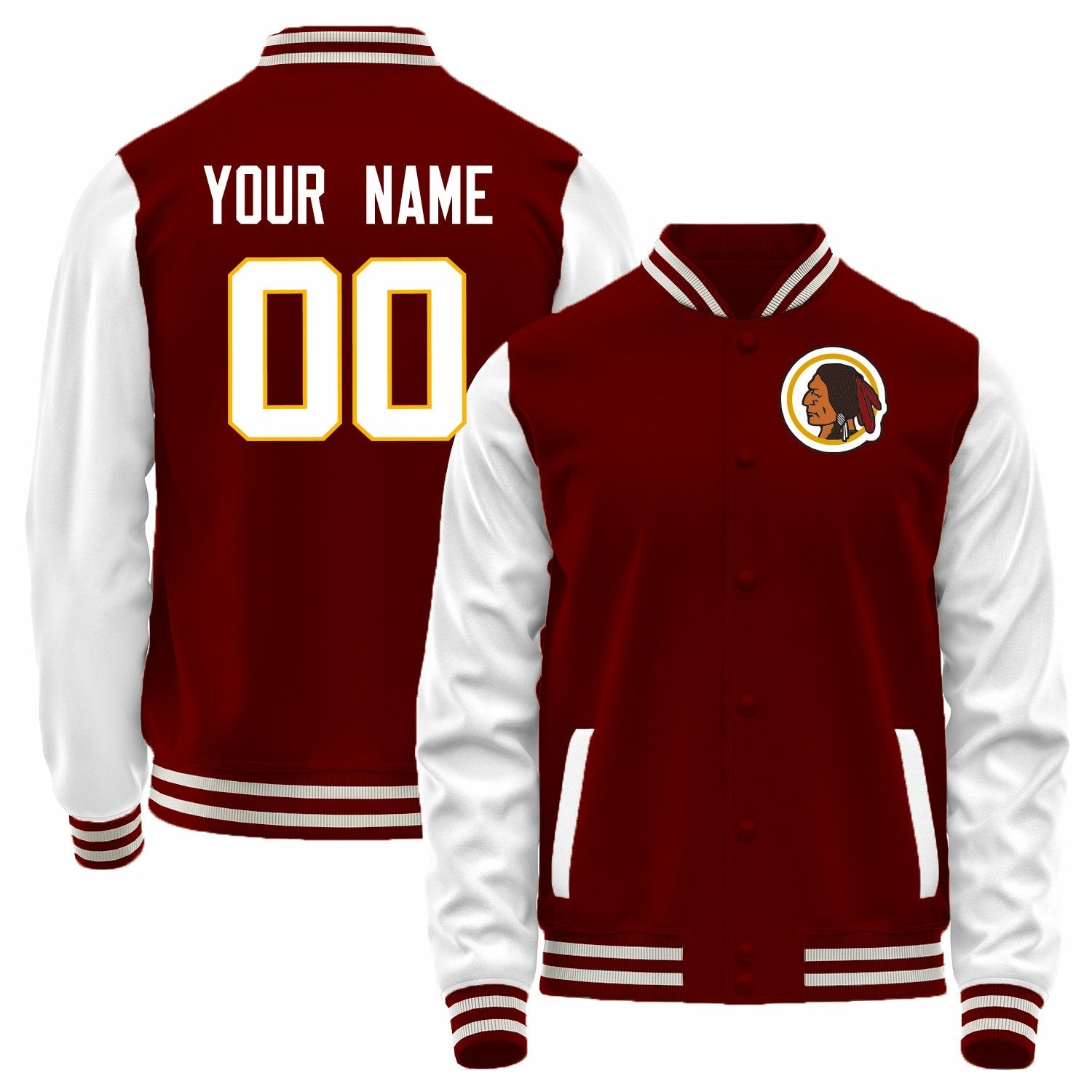 Custom White WAS Football Shirt Top
