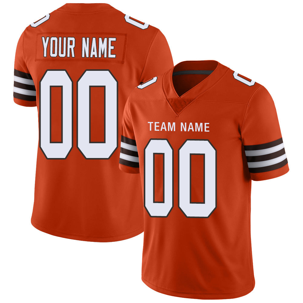 Custom Orange Football Shirt Top