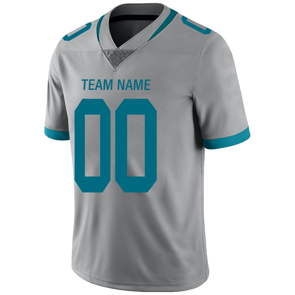 Custom Grey JAX Football Shirt Top