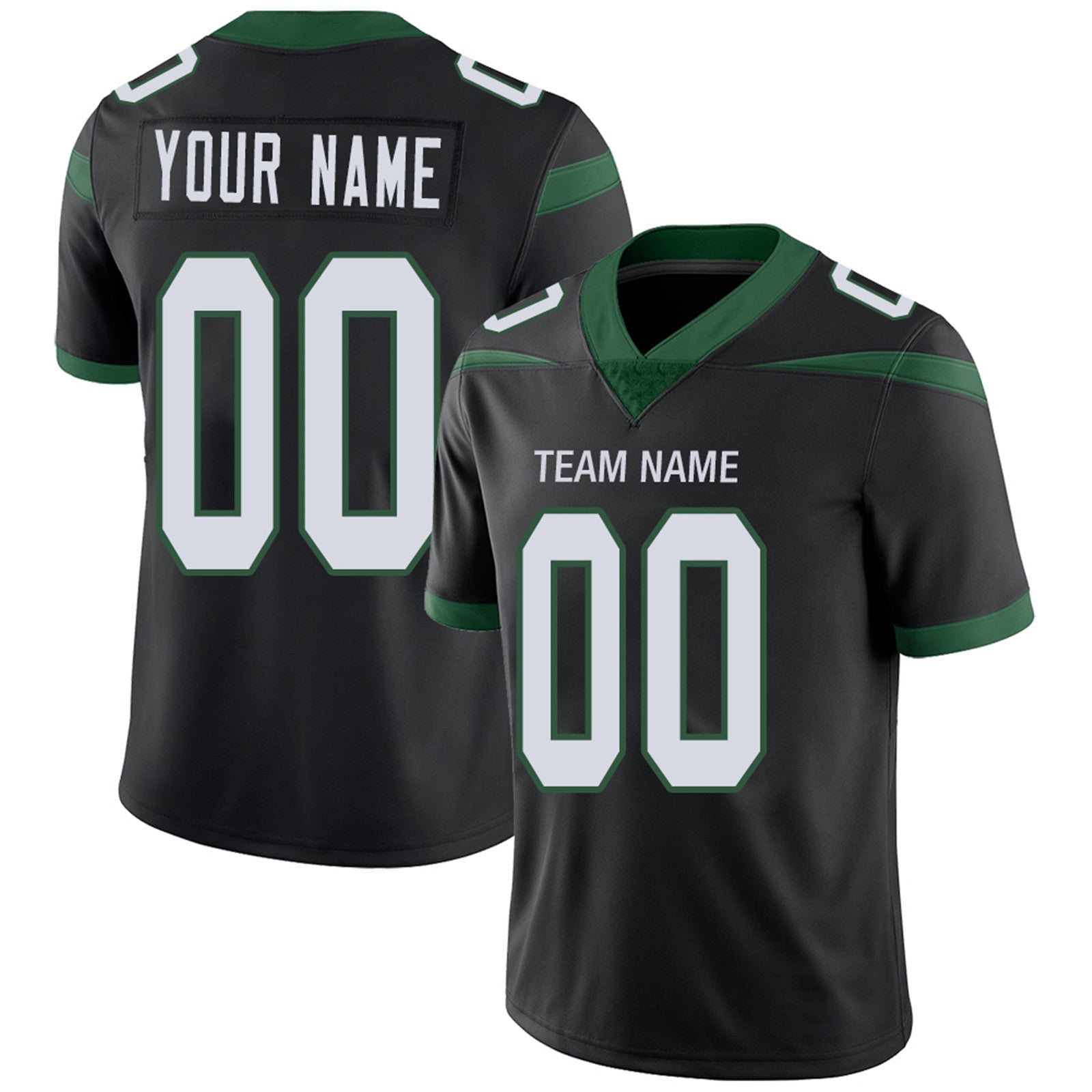 Custom Green NYJ Football Shirt Top