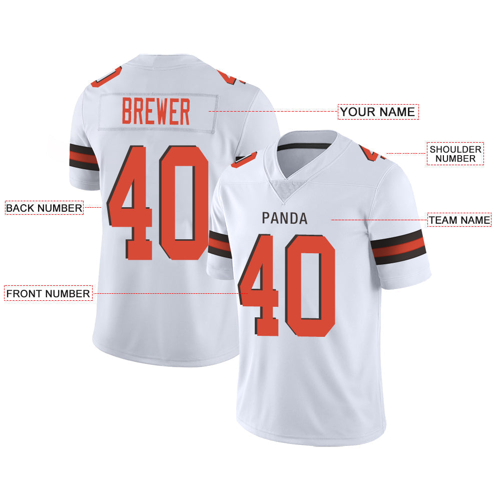 Custom White Football Shirt Top