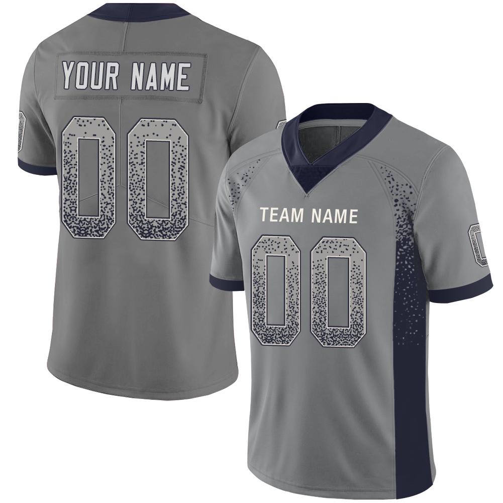 Custom Grey DAL Football Shirt Top