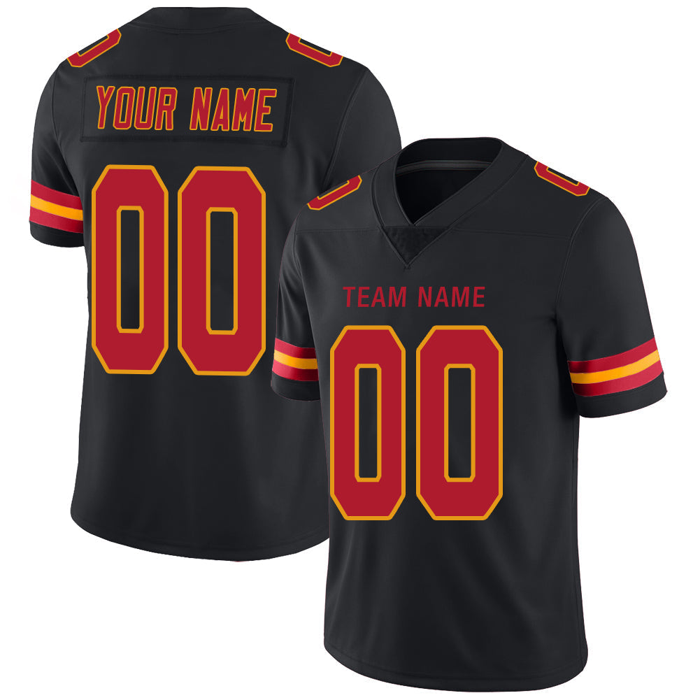 Custom Black KC Football Shirt Top