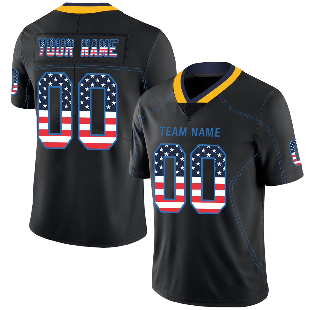Custom Black LAC Football Shirt Top