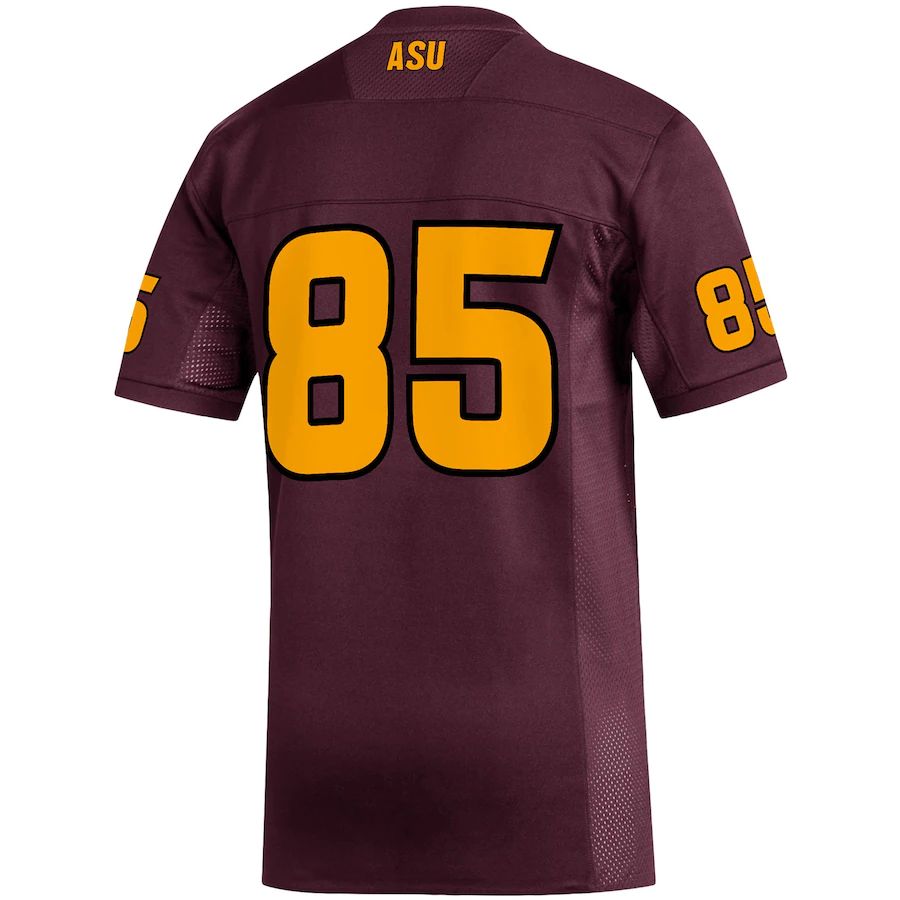 Custom #85 Maroon Football Shirt Top