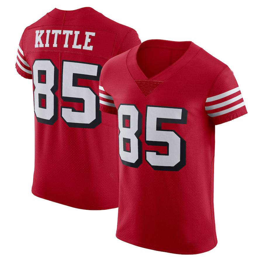 Custom #85 Black 2022 SF Football Shirt Top