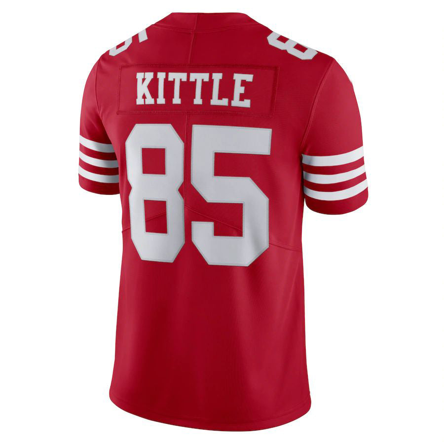 Custom #85 Red 2022 SF Football Shirt Top