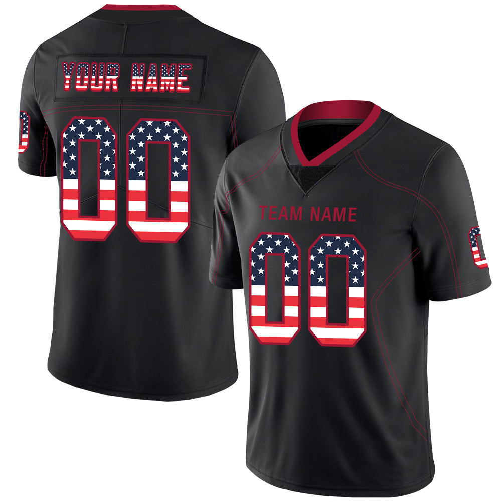 Custom Black Football Shirt Top