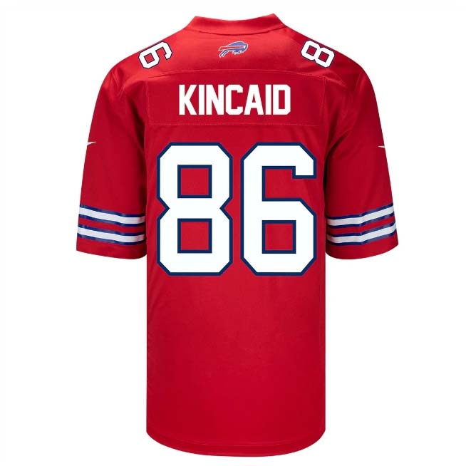 Custom #86 Red BUF Football Shirt Top