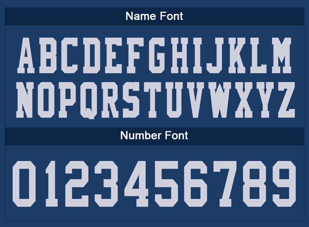 Custom Blue DAL Football Shirt Top