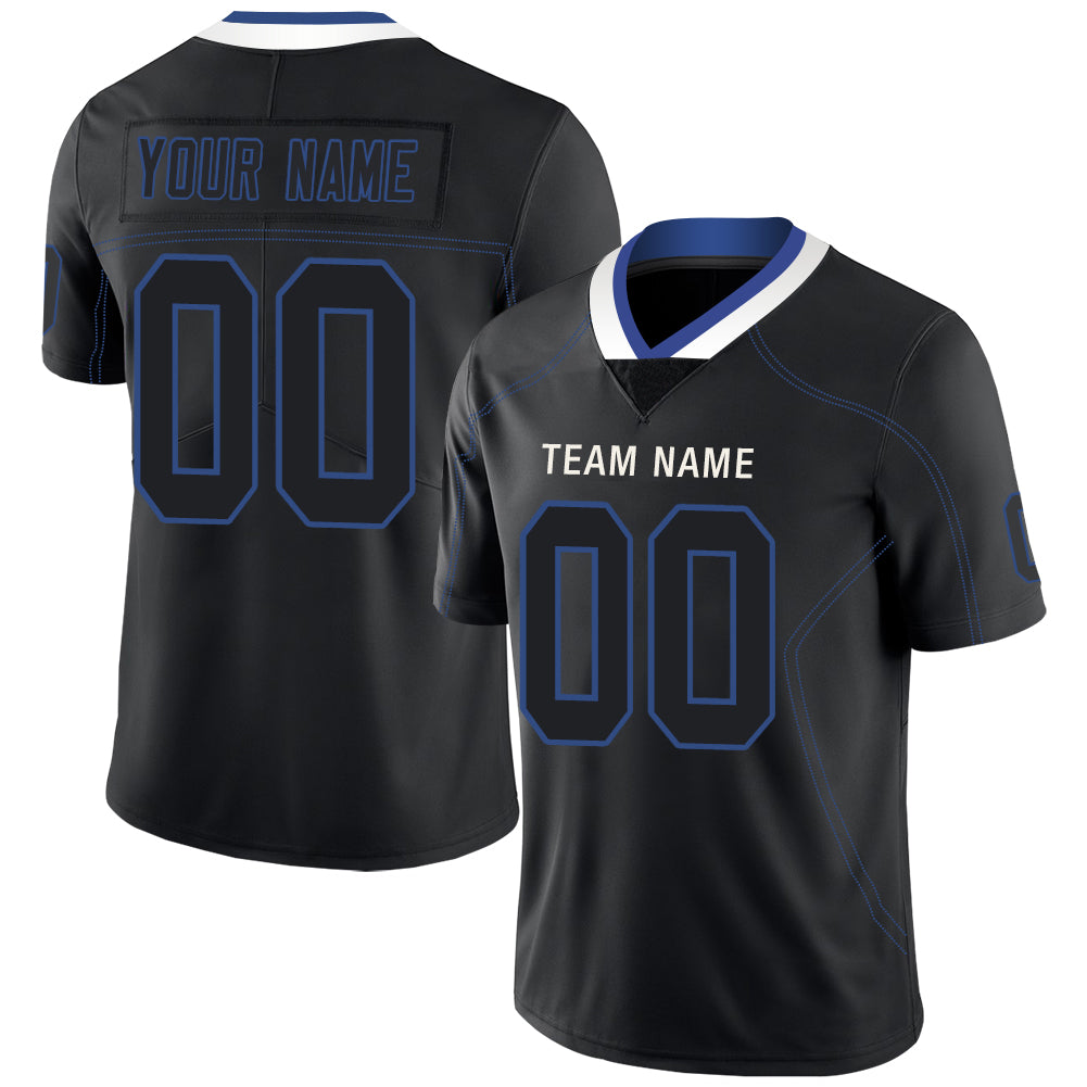 Custom Black IND Football Shirt Top