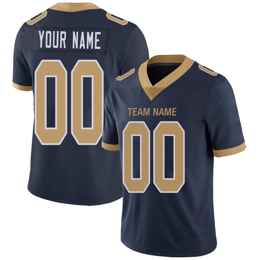 Custom Navy LAC Football Shirt Top