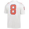 Custom #8 White Football Shirt Top