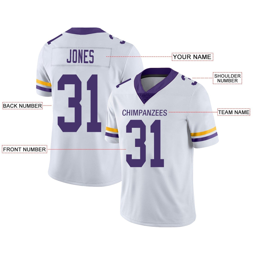 Custom Purple MIN Football Shirt Top