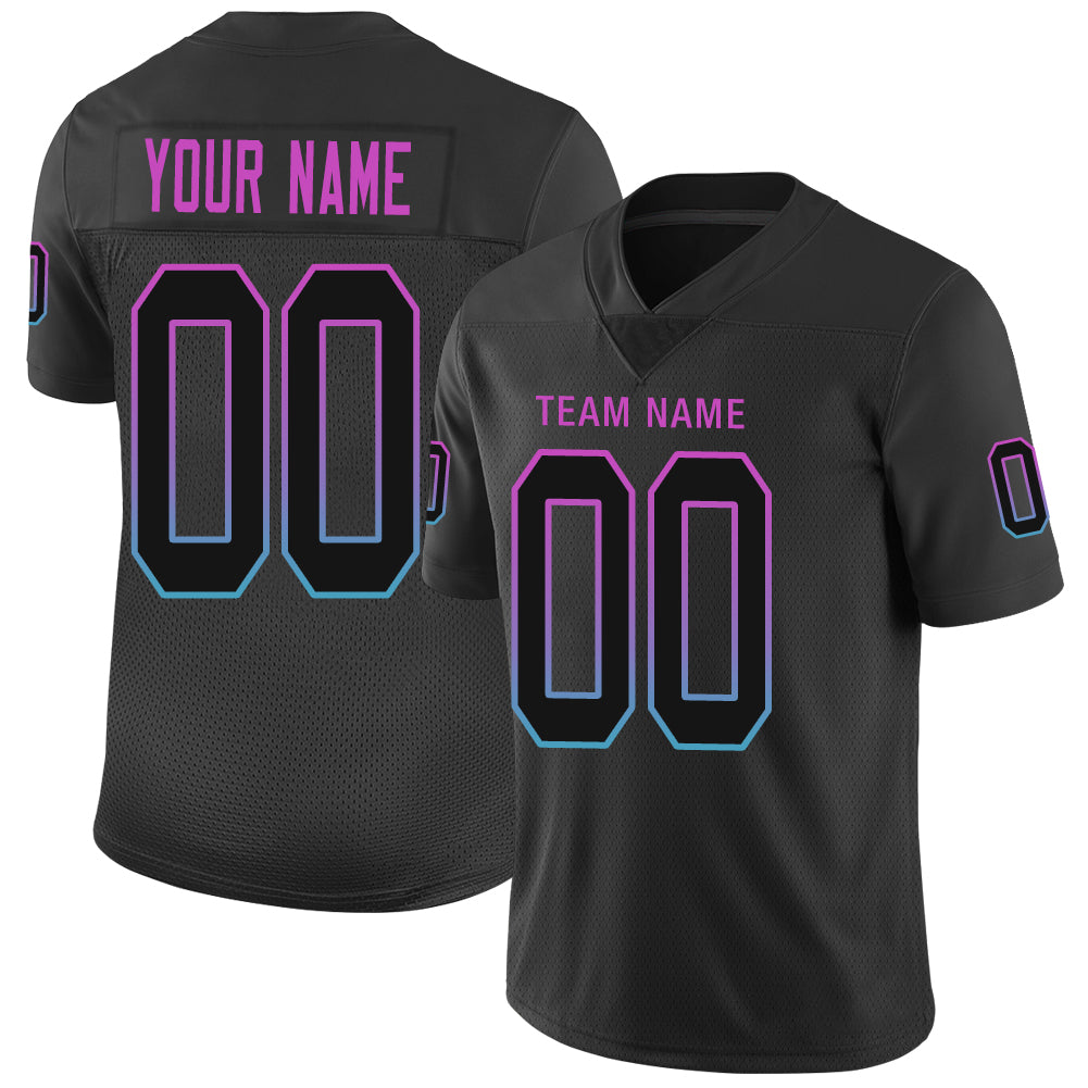 Custom Black MIA Football Shirt Top