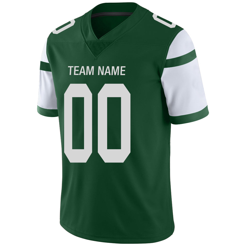 Custom Green NYJ Football Shirt Top