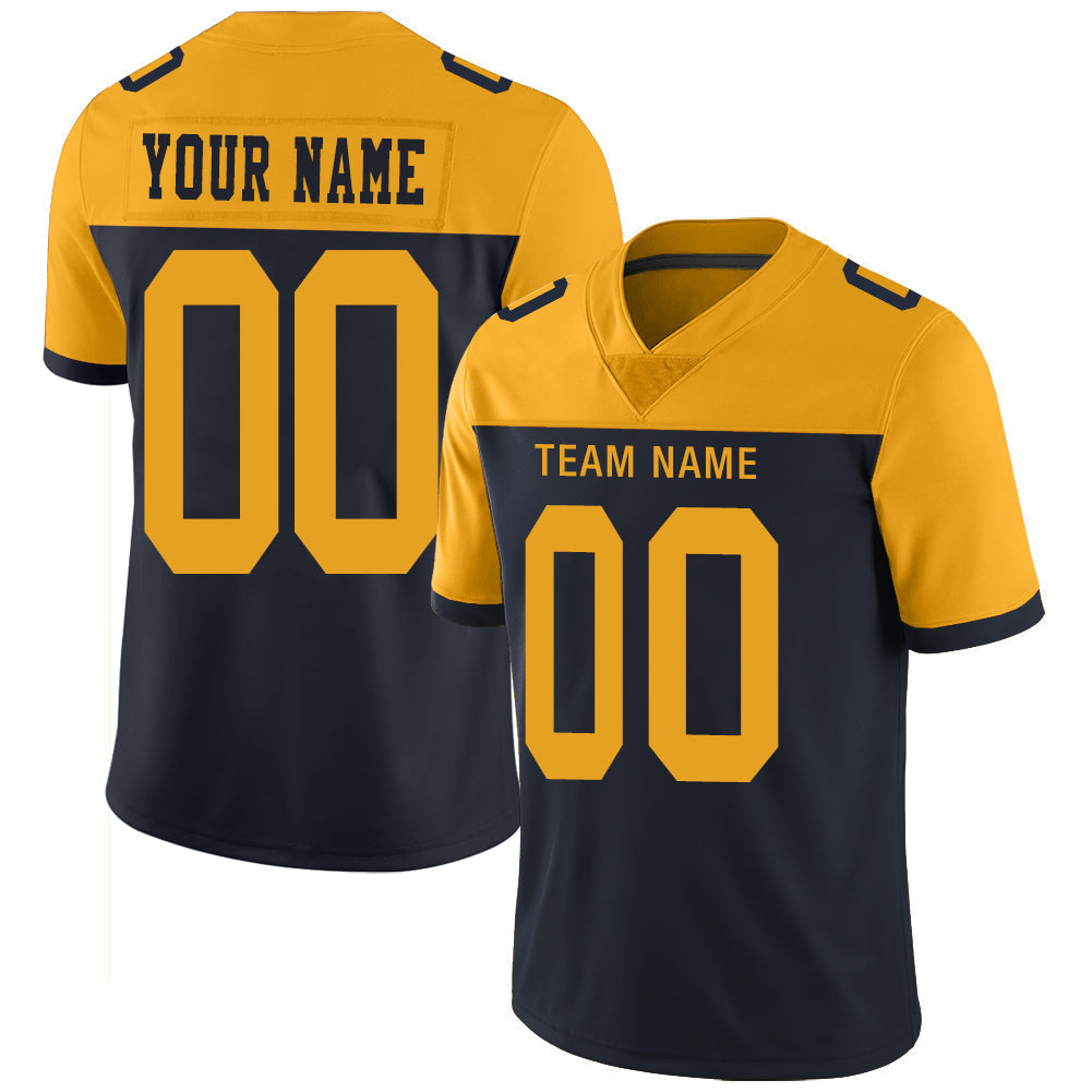 Custom Navy GB Football Shirt Top