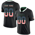 Custom Black NYJ Football Shirt Top