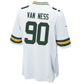 Custom #90 White GB Football Shirt Top