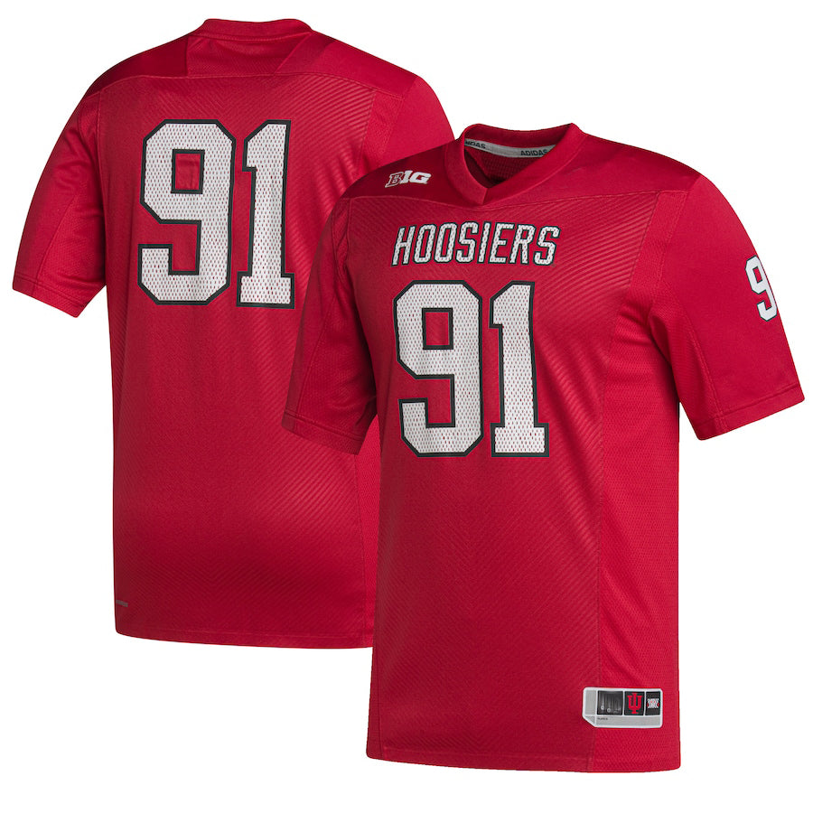 Custom #91 Crimson College Shirt Top