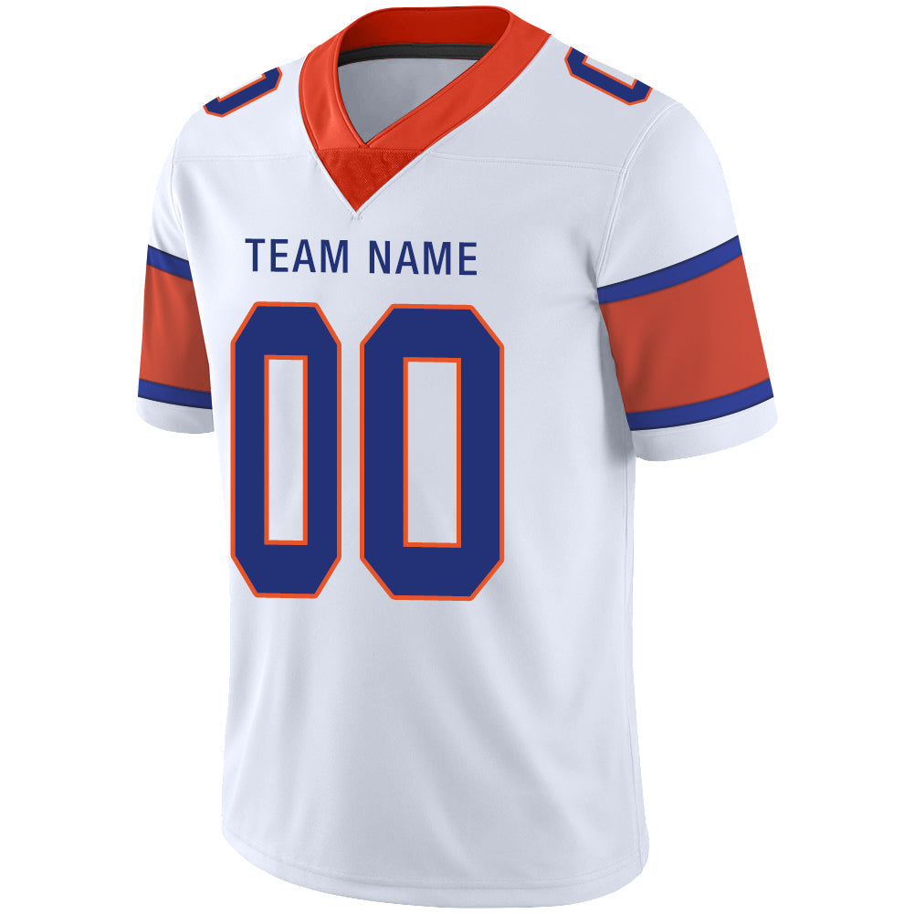 Custom White DEN Football Shirt Top