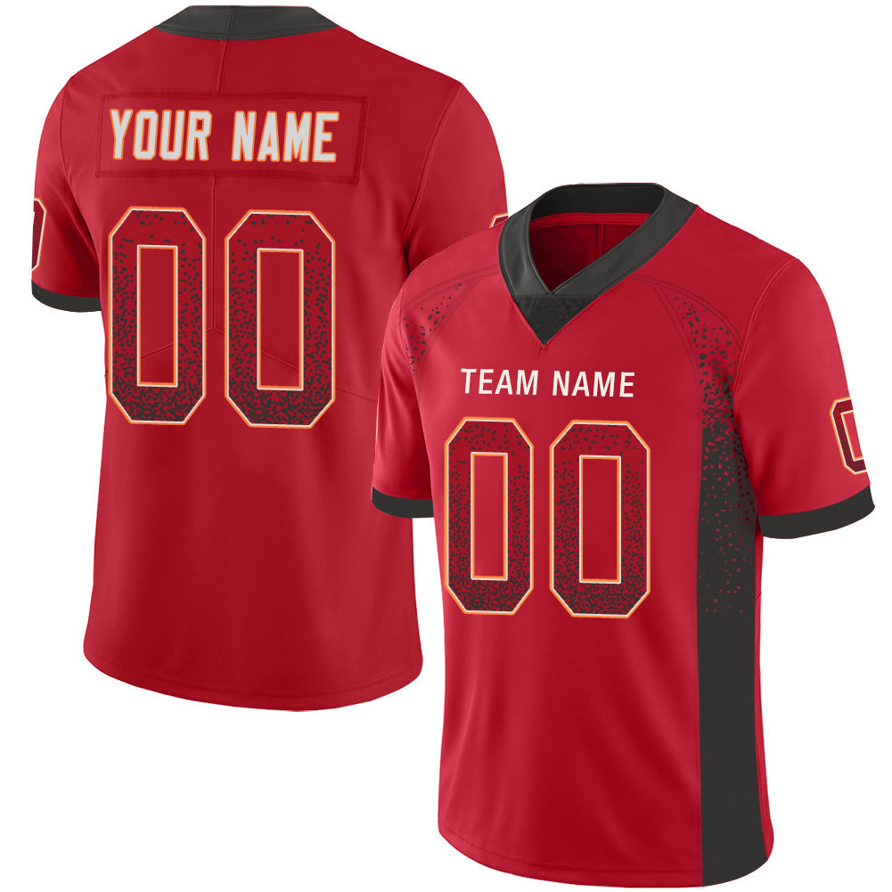 Custom Red KC Football Shirt Top