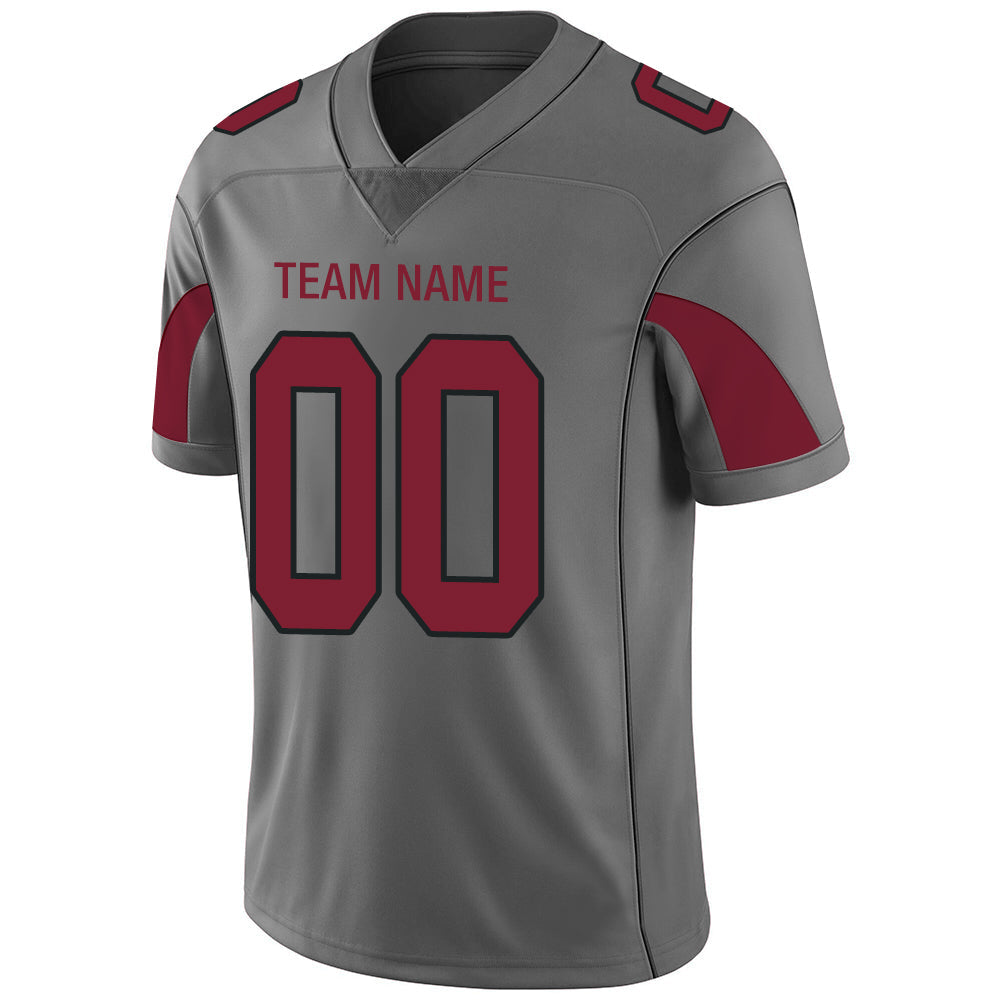 Custom Grey Football Shirt Top