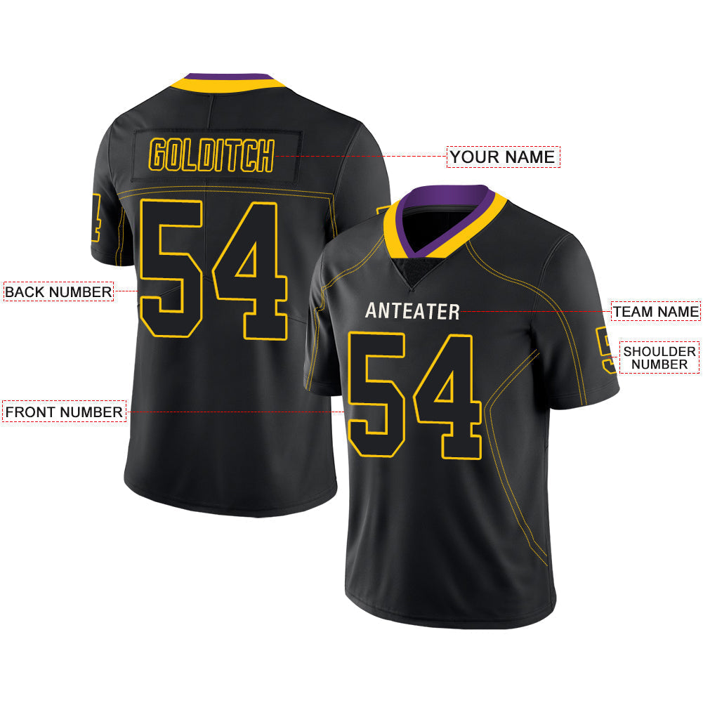 Custom Black MIN Football Shirt Top
