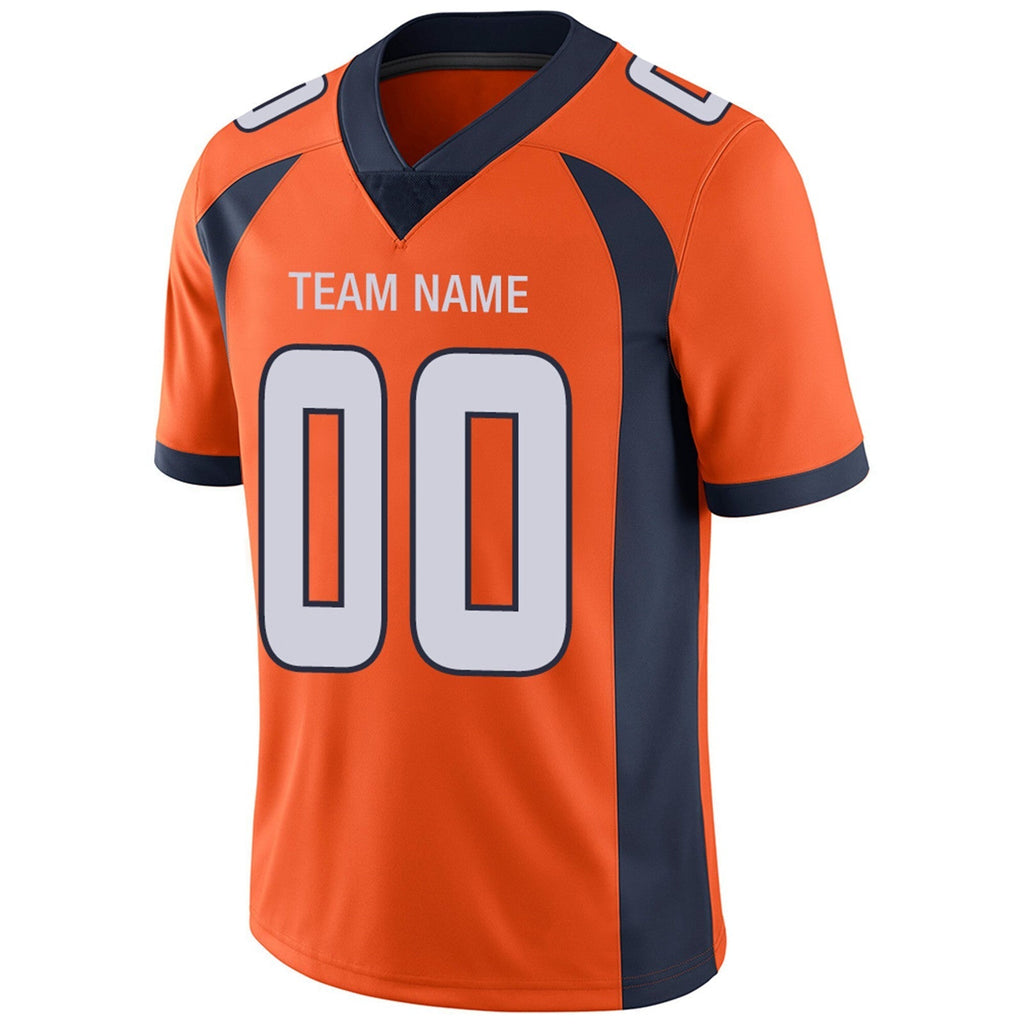 Custom Orange DEN Football Shirt Top