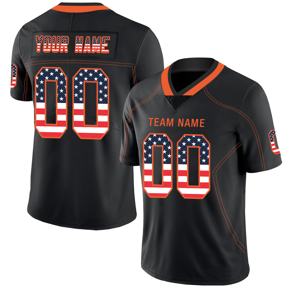 Custom Black Football Shirt Top