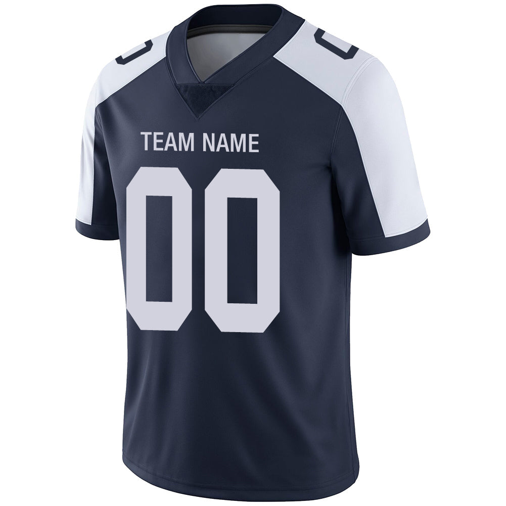 Custom Navy DAL Football Shirt Top