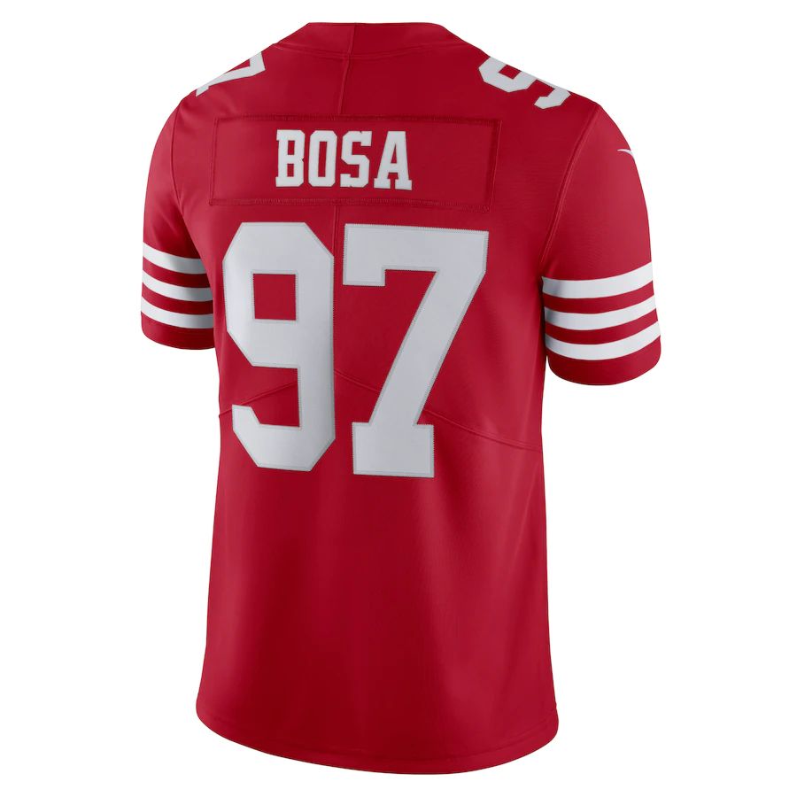 Custom #97 Red 2022 SF Football Shirt Top