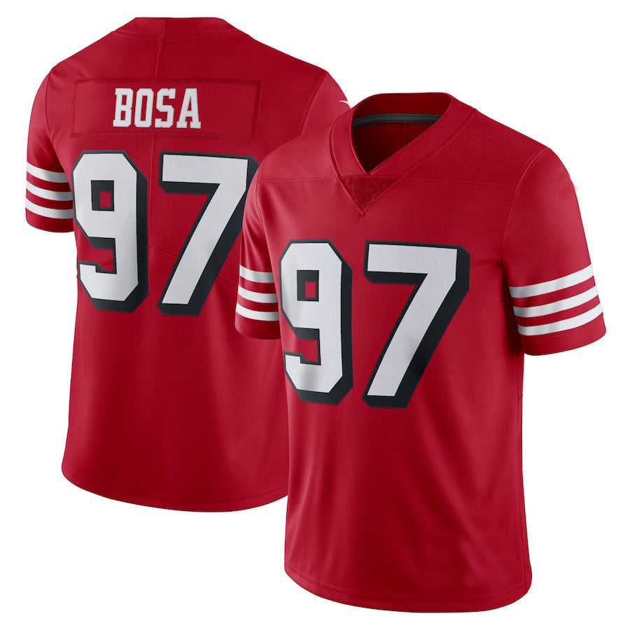 Custom #97 Black 2022 SF Football Shirt Top