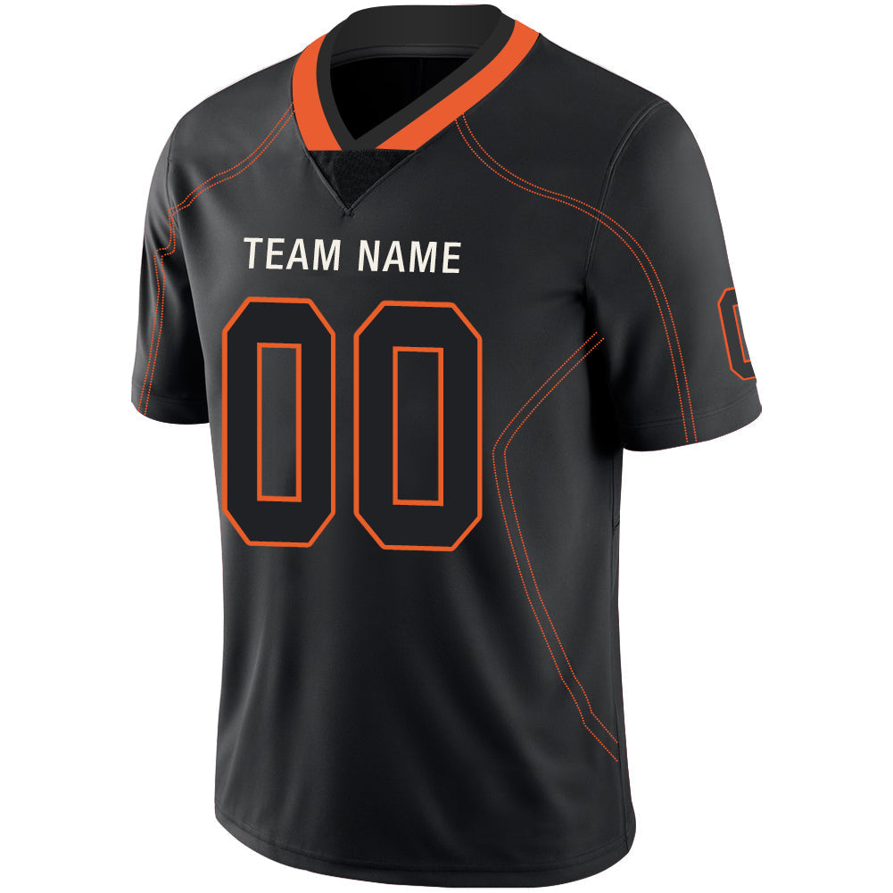 Custom Black Football Shirt Top