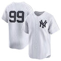 Custom #99 White NYY Baseball Shirt Top