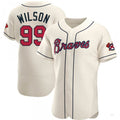 Custom #99 Cream ATL Baseball Shirt Top