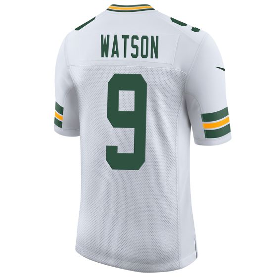 Custom #9 White GB Football Shirt Top